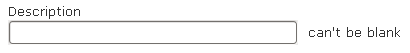 Validation error messages Validation error messages