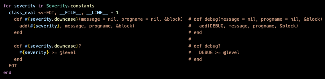 `(module|class)_eval(STRING)` code comments